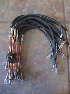 New Lot of 11 Electric Motion Flexible/Solid Ground Straps. EM3210. 20&#034; Long. #6