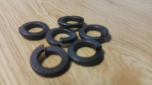 Black Oxide Split Steel Lock Washer 3/8&#034; - lot of 75 pieces