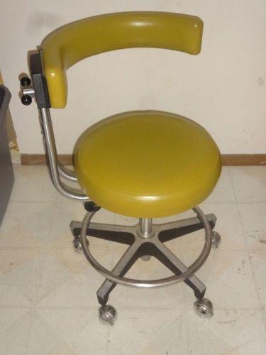 Dentsply dental chair office mid century 1970s working See pics, good shape