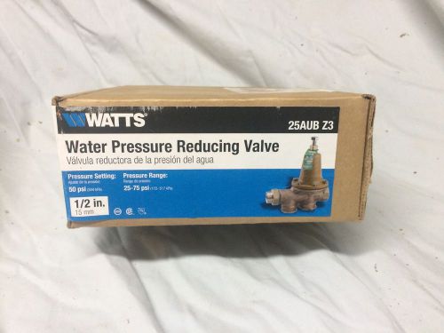 Watts 25aub z3 water pressure reducing valve, 1/2&#034; for sale