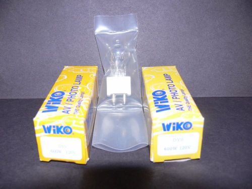Lot of 2 DYS New Wiko 120V/600W Optic Halogen Projector Bulbs