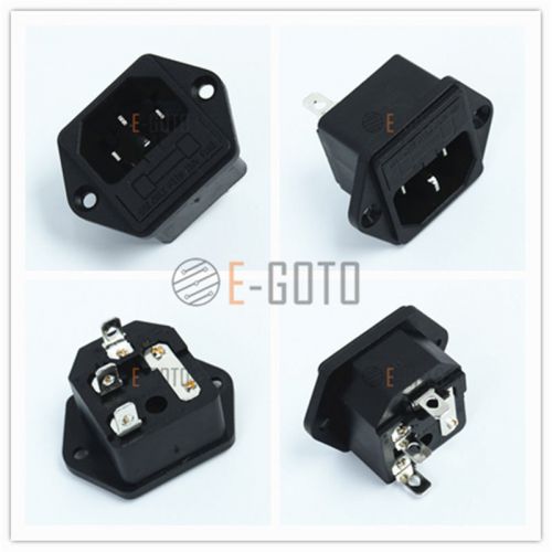 Sp-862 ac power socket jack 10a/250a 3pin with fuse holder 5*20mm for sale