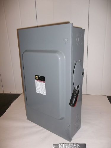 Square D 240V Volt 200 Amp Fused Disconnect Safety Switch (DIS2956)