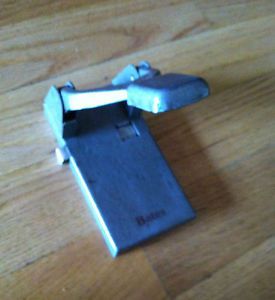 Vintage BATES 2 Hole Paper Punch w/ adjustable width alignment