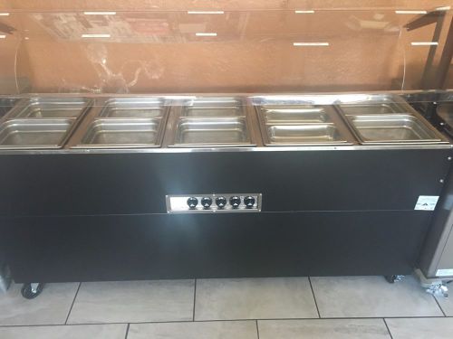 hot and cold buffet tables