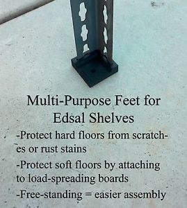 Multi-purpose feet for edsal shelves for sale