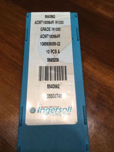 INGERSOLL Cutting Tools Indexable Mill Insert, AOMT180564R, IN1030, Pack of 5