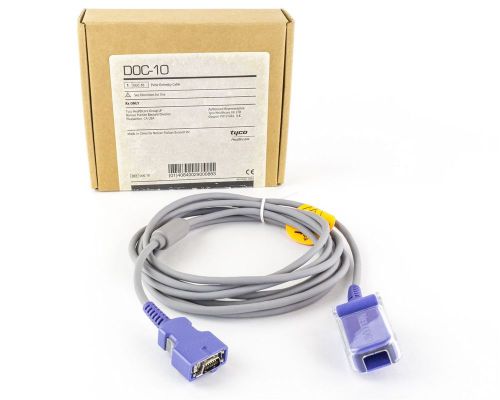 Nellcor DOC-10 SpO2 10&#039; Extension Adapter Cable DB9 9 Pin to 14 Pin New