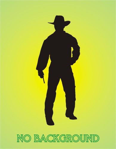 Cowboy Car Vinyl Sticker Decals Truck Window Bumper Decor 2079