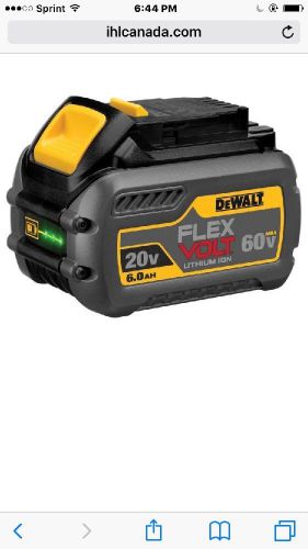 Dewalt   flexvolt 20-volt to 60-volt lithium-ion battery pack for sale