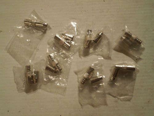 Lot of 8: ITS3013: BNC Female Crimp Connector - RG59 &amp; RG62 Teflon