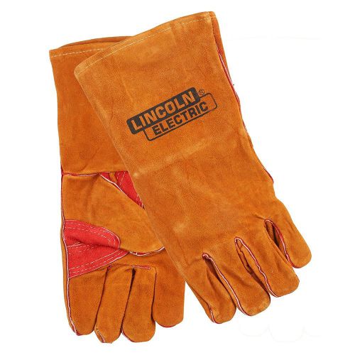 Lincoln electric kh642 leather welding gloves, one size, brown for sale