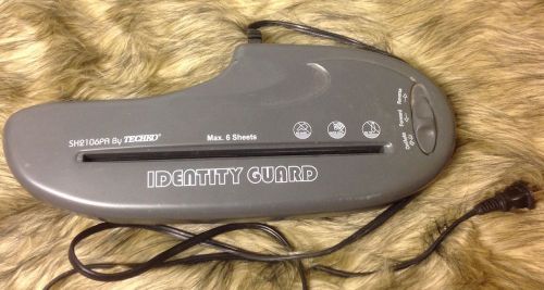 Techko Identity Guard Strip cut Paper Shredder SH2106PA Home Security