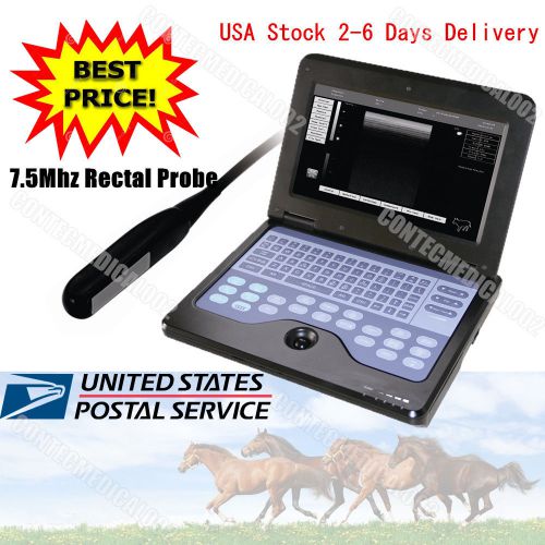 Notebook veterinary B-ultrasound diagnostic system VET Ultrasound Scanner,Rectal