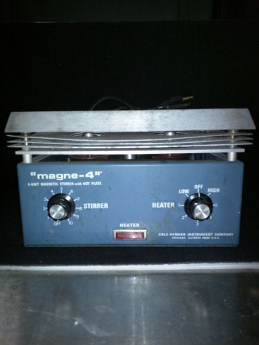 Cole-Palmer MAGNE-4 4 unit place simultaneous Stirrer and Hot Plate