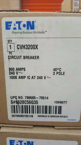 Lot of 11 EATON CUTLER HAMMER CVH Breaker 3 Pole 200 Amp CVH3200X