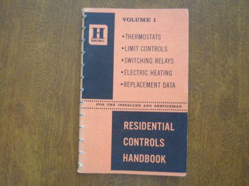 W4 USED  HONEYWELL THERMOSTAT RESIDENTIAL CONTROL HANDBOOK