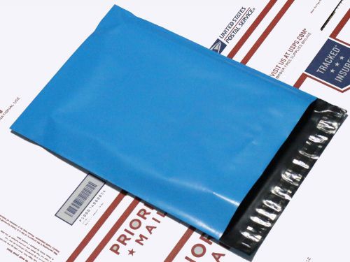 300 blue color shipping bags 9x12&#039;&#039;  poly mailers shipping envelopes 2.5 mil for sale