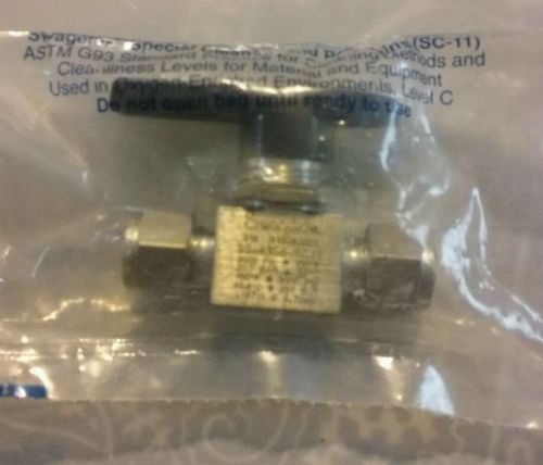 Swagelok clean 2-way ball valve, ss-43s6-sc11, 3/8 whitey, 70899-08, new, sealed for sale
