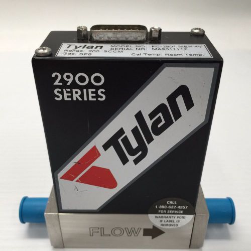 Tylan MFC FC-2901MEP  4V Mass Flow Controller 2900 Series, 200 SCCM, SF6