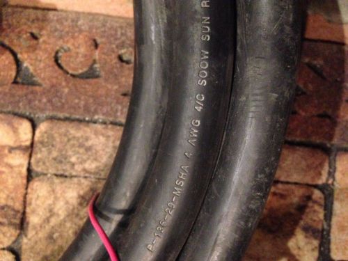44 feet P-136-29-MSHA 4 AWG 4/C S00W Sun Water &amp; Oil Resistant Cable
