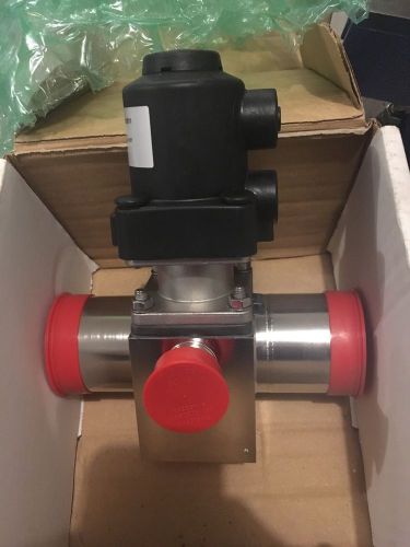 Gemu stainless steel 3-port diaphragm valve 2&#034;x2&#034;x3/4&#034; with pneumatic actuator for sale