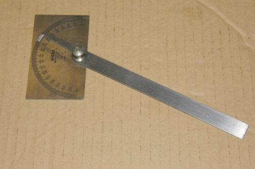 Vintage GENERAL No. 17 Stainless Steel Flat Protractor 0-180 Degrees NICE