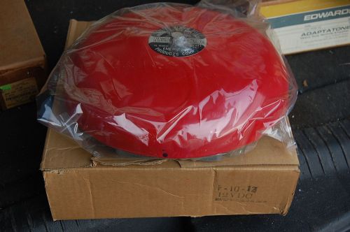 NEW Emergency Products F-10-12 10&#034; 12V Fire Bell Audible Signal Appliance Gong