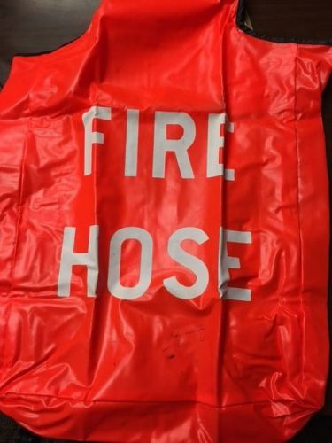 Fire hose cover by cotton goods mfg.15 1/2&#039;&#039; wide x 20&#039;&#039; height for sale