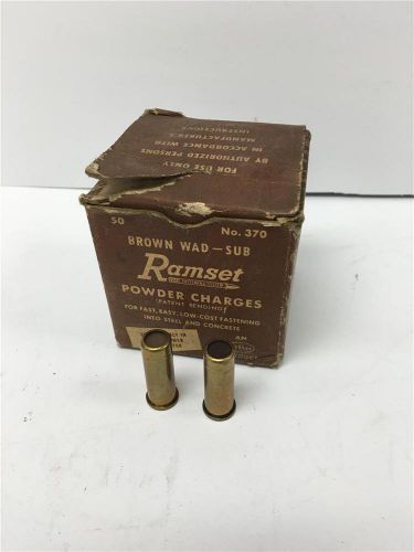 RAMSET NO. 370 Powder Actuated Fastener Install Tool Brown Jobmaster Charges