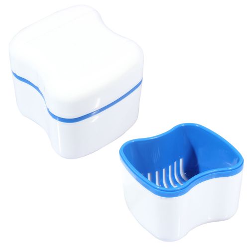Denture Bath Dental Appliance Box Storage Case Teeth Container Cleaning Denture