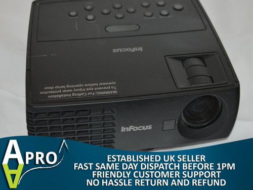 WORKING - InFocus IN1112 DLP Projector USB HDMI VGA AUDIO IN OUT - UK SELLER - S