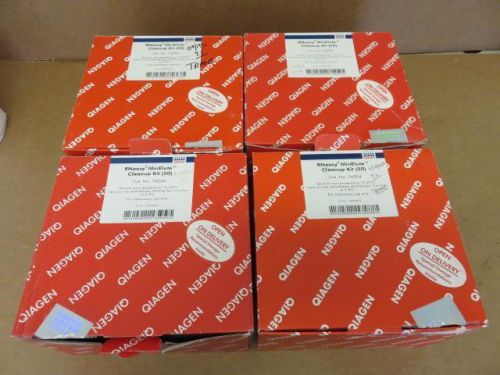 Qiagen 74204 RNeasy MinElute Cleanup Kit Lot of (4) *Incomplete Kits*