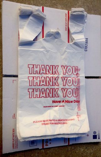240 count ** # 1/6 ** thank you ** plastic grocery bags 11&#034; x 21&#034; x 6.5&#034; for sale