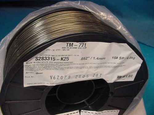 15 lb spool hobart tri-mark mig welding wire tm-771 0.052&#034; all prosition steel for sale