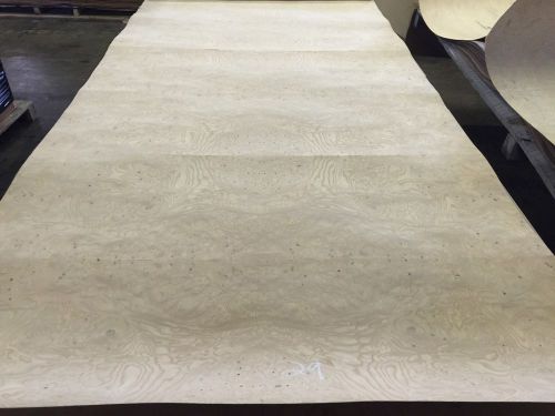 Wood Veneer Ash Burl 46x96 1 Piece 20Mil Paper Backed &#034;EXOTIC&#034; WAS 29