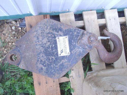 National Crane Block Hoist CAP. 8400 lb/ Snatch Lift Hook /Heavy Duty #BLOCK