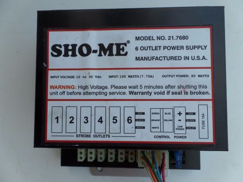 Clearance  SHO ME SHO-ME 6 Outlet Power Supply 80 Watts w/harness