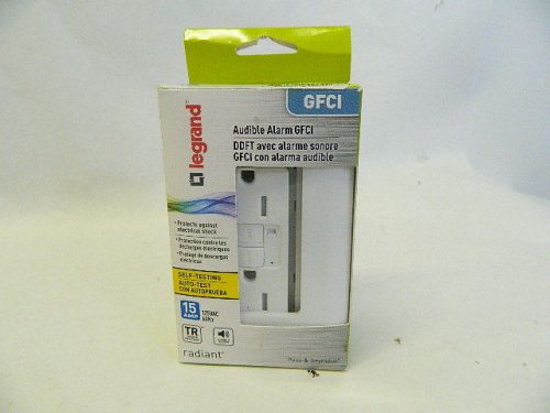 Legrand pass &amp; seymore 15amp gfci  white self-testing radiant for sale