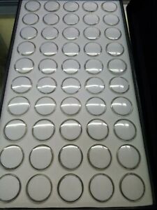 40 White Foam Gem Jars Gemstone Storage Display Tray Insert *