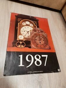 Soviet Wall Calendar Antique Items, Vintage, Old, Rare, Retro, USSR Decor Home
