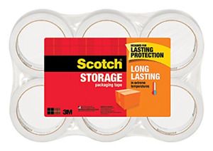 Scotch Long Lasting Storage Packaging Tape, 1.88&#034; x 54.6 yd, Designed for and in