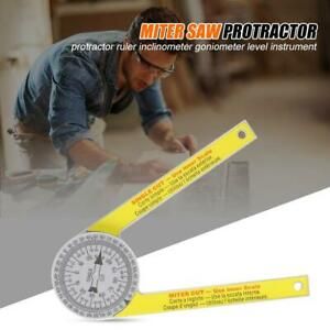 Portable Miter Saw Protractor- Pro Site Series T4 Angle Finder Arm New
