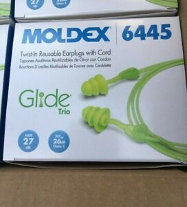 MOLDEX 6445 Glide Trio New in Box 50 Pair