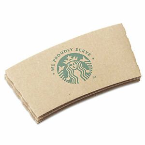 Starbucks Cup Sleeves, Fits 12, 16, 20 Oz Hot Cups, Kraft, 1,380/Carton 11020575