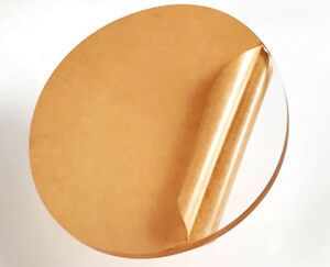 13&#034; Inch Diameter  - 1&#034; Inch thick - CNC Cut - Clear Acrylic Circles / Disks
