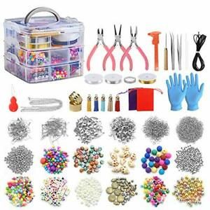 Jewelry Making Kits 2456 Pcs Jewelry Making Supplies Includes Beads, Necklace,