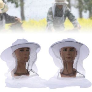 Beekeeping Fishing Cowboy Hat Mosquito Bee Insect Net Cap Face Head Protector Db
