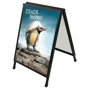 22 x 28 Inch Slide-in Folding A-Frame Sidewalk Curb Sign Double-Sided