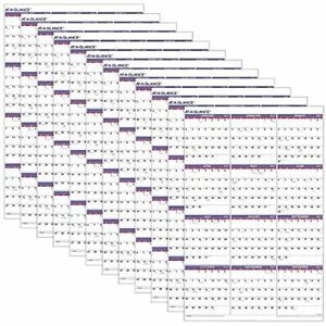 AT-A-GLANCE 2019 Yearly Wall Calendars 36&#034; x 24&#034; XLarge Vertical 12 Pack PM12Z
